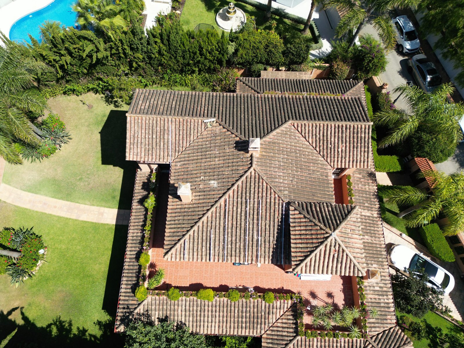 Guadalmina Marbella villa before solar panel installation