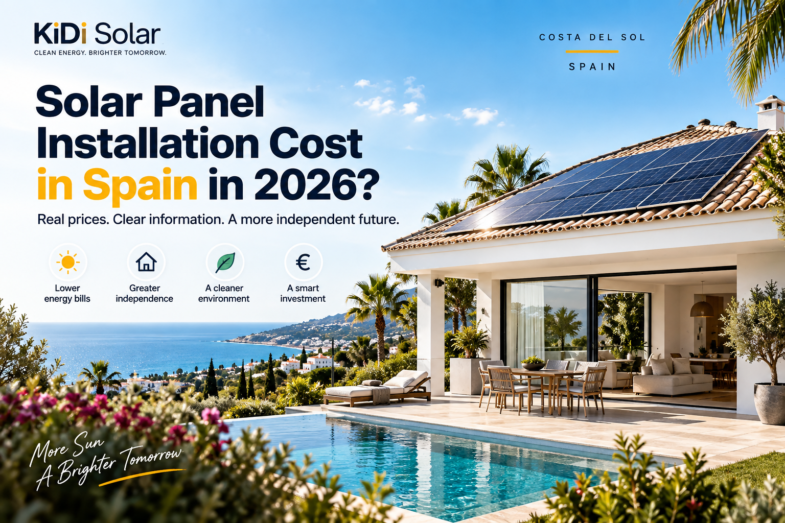 Solar Panel Installation Cost in Spain 2026 | KiDi Solar