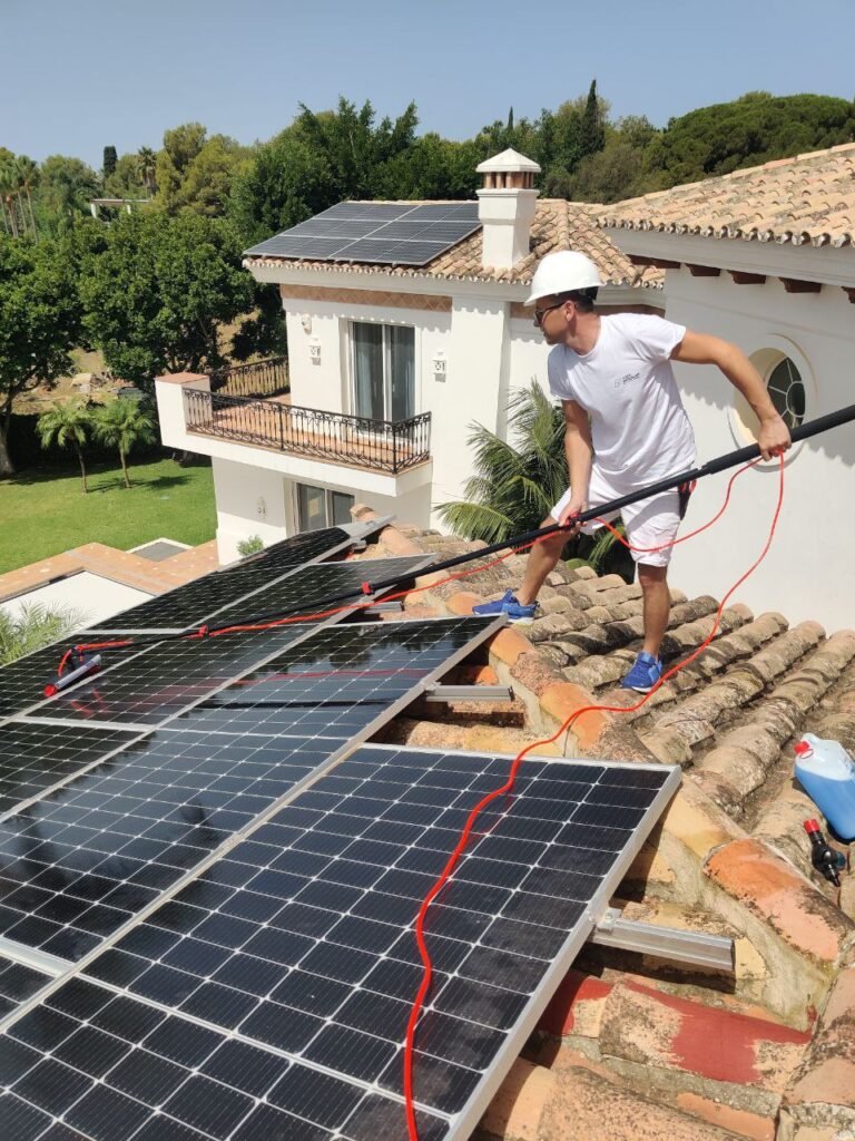 Solar panel maintenance and cleaning in Marbella, Costa del Sol
